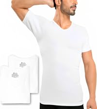 Ejis 3 pack v neck sweat proof undershirt