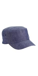 The Kangol Denim Flexfit Army Cap for men and women.