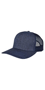 XL , XXL Men''s Baseball Trucker Mesh-Back Cap-Navy