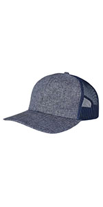 XL , XXL Men''s Baseball Trucker Mesh-Back Cap-Dusty blue