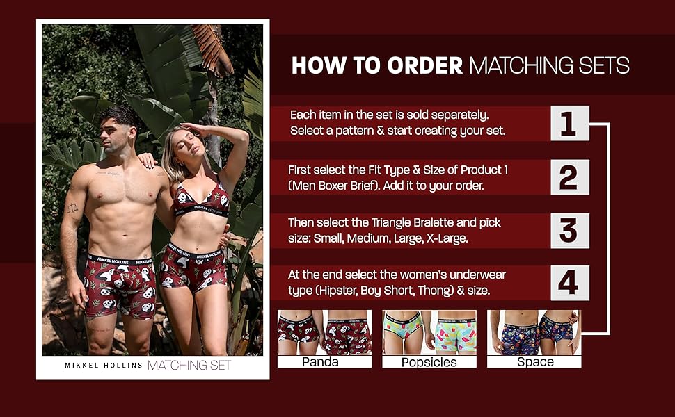 couples matching underwear, couples underwear, his and hers underwear matching set, 