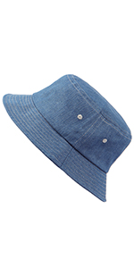 denim bucket hat