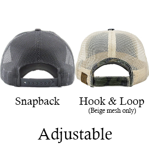 adjustable snapback hook and loop velcro closure