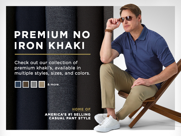 Premium No Iron Khaki