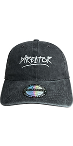 Director Embroidered Hats for Men Women Washed Black