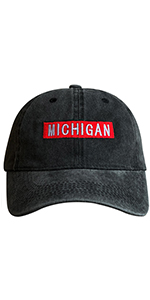 Michigan State Baseball Hat for Men and Women