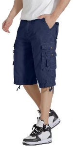 blue cargo shorts 