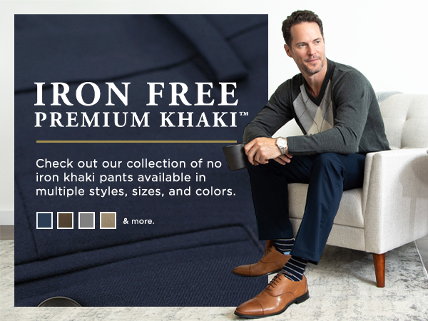 Iron Free Premium Khaki 