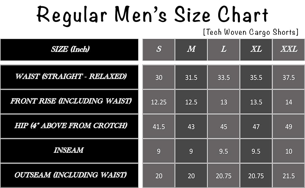 9001-3902 Size chart