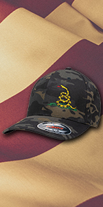 Dont Tread on me black multicam hat