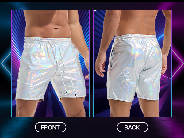 mens rave shorts