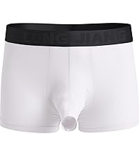 Trunk Underwear Sexy Ice Silk Solid Color Separate Pouch Boxer Briefs