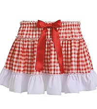 skirt red gingham lace petticoat mini skirt slip sissy kawaii lolita adult baby cosplay dress men