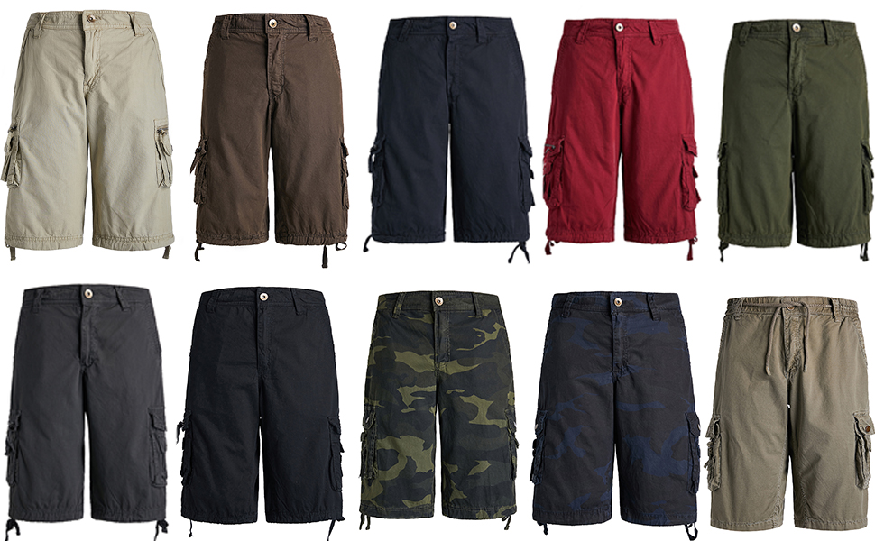 mens mulit pocket shorts