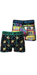  Men''s SpongeBob 2-Pack SquarePants Boxer Briefs