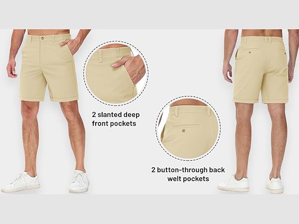 Chino Shorts with Pockets