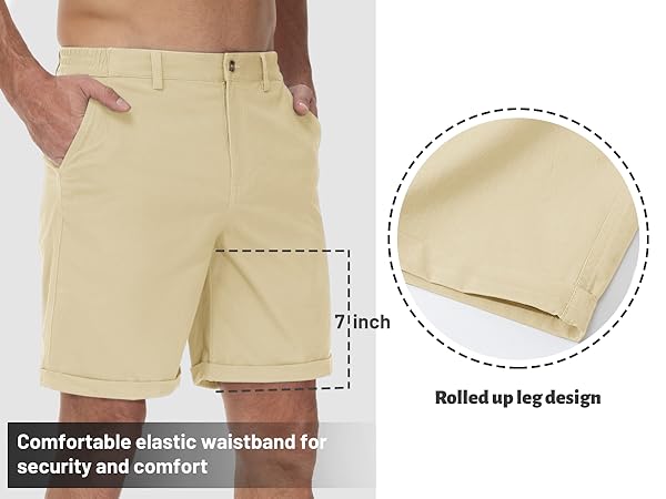 Men Chino Shorts with Pockets