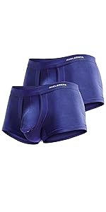 Men''s Underwear Modal Boxer Briefs Lightweight Turnks Tagless Underpants