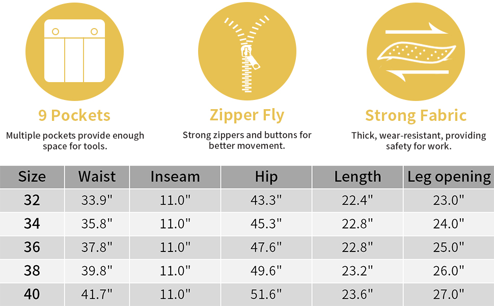 size chart. mens shorts work shorts for men camo shorts for men mens shorts 11 inch inseam