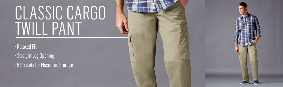 Wrangler Authentics Classic Cargo Twill Pant