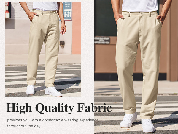 Mens Flat Front Chion Pants