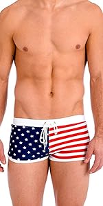 MENS AMERICAN FLAG UNDERWEAR BOXER BRIEFS SEXY HOT BIKINI BRIEFS THONGS