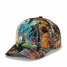 Quanhaigou Printed Baseball Cap Graffiti Unisex Snapback Hip Hop Hats Cool Adjustable Summer Hats 