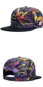 Hip Hop Flat Bill Snapback hats for men women