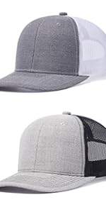 Trucker Hat - Mesh Snap Back - Unisex Adjustable Baseball Cap - Outdoor Hats for Men Women