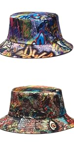 graffiti bucket hats sun cap