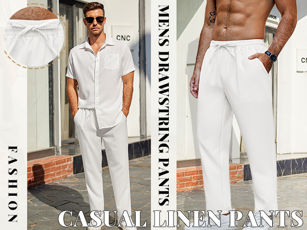 mens linen pants