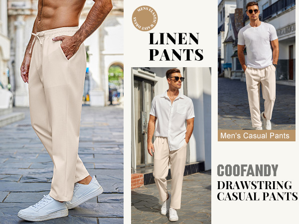 mens linen pants