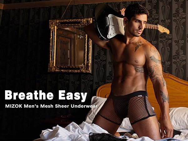 men sheer underwear