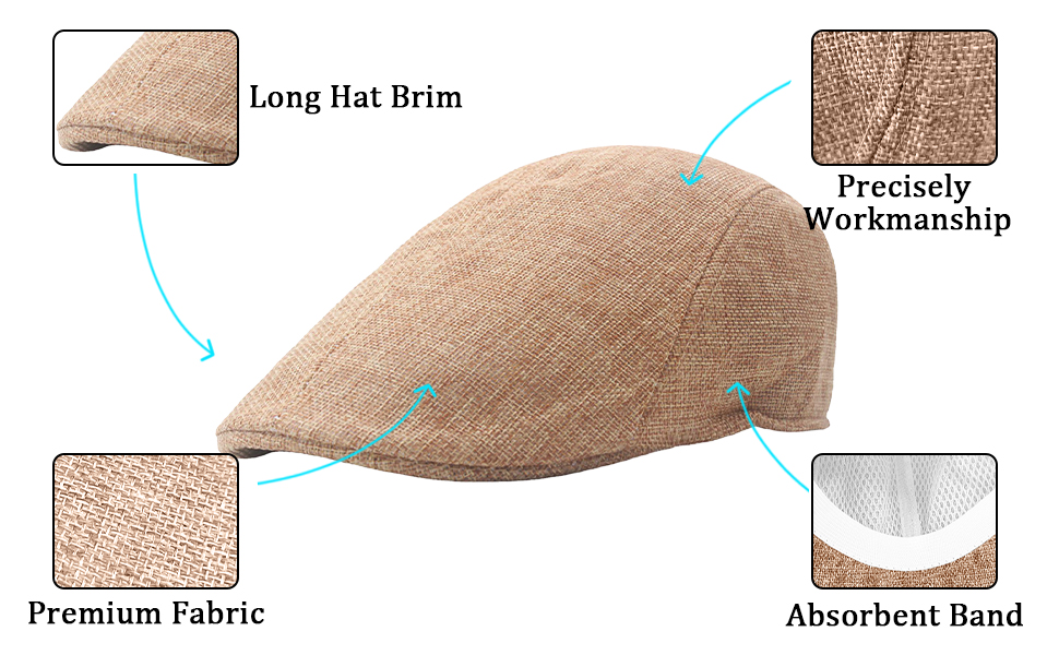 flat cap newsboy hat men men''s mesh summer breathable thin adjustable ivy cabbie gatsby hats caps 