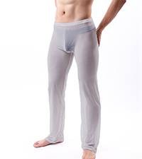 Mens Mesh Lounge Pants Pajama Underwear