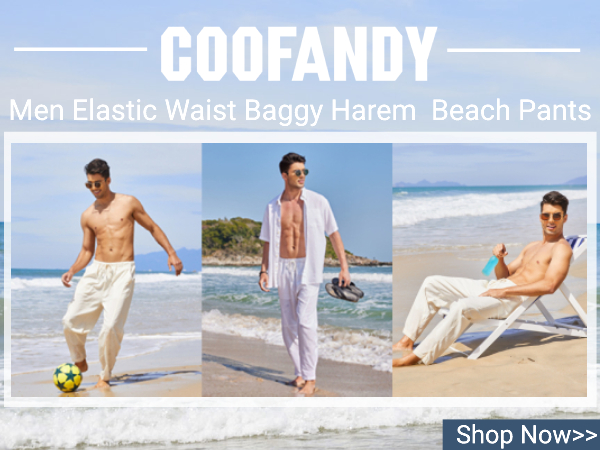 Men Casual Linen Loose Pants