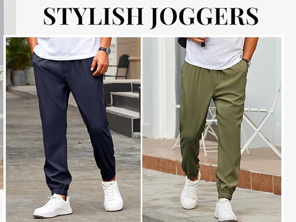 Mens Joggers Pants Regular Fit Casual Pants