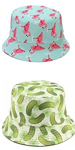 Bucket Hats Unisex Summer Travel Beach Fisherman Cap for Men Women Teens