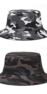 camo bucket hats