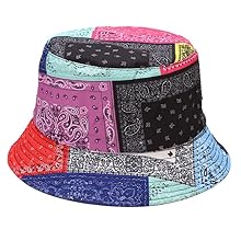 Print Reversible Bucket Hat Cool Boonie Sun Hat