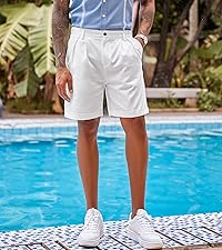 mens linen shorts beach shorts