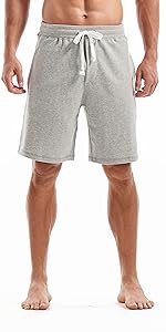 AMY COULEE Mens Athletic Shorts with Zip Pockets