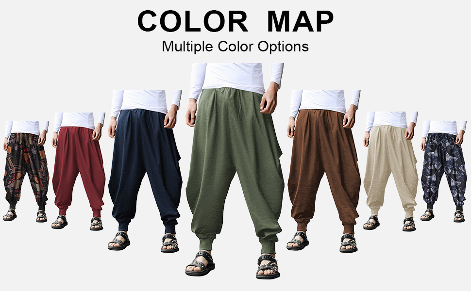 Mens Linen Beach Pants