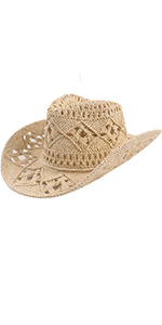 Straw Hat Hollowout Cowboy Hat