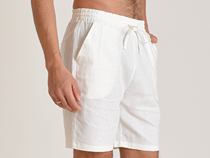 mens linen shorts