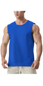 Stringer Sleevless Shirts Tshirt Tee Quick Dry Sportswear Cut off  Crewneck