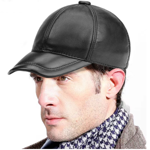 Lambskin Leather Baseball Cap