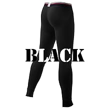 Men''s Thermal Underwear Pants Thermal Bottoms Long Johns Bottoms Black