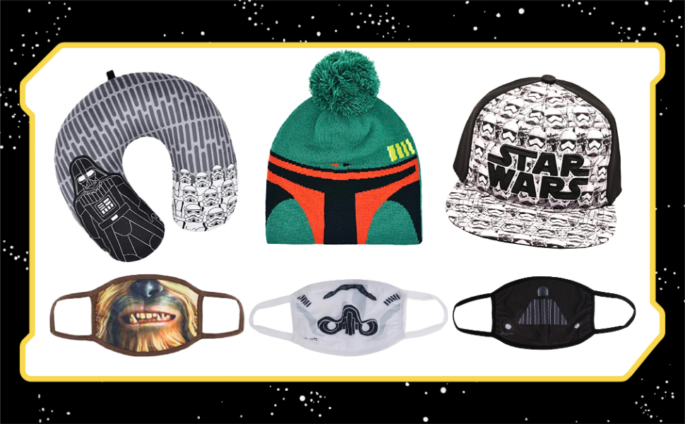 Star Wars Officially Licensed by Concept One Accessories Neck Pillow Beanie Hat Face Mask Gaiter