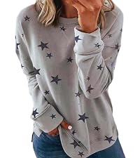 Summer Long Sleeve Tops for Women Trendy Plus Size Cute Crewneck Sweatshirts